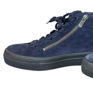 Legero Superfit Women's Size 37 (6.5-7 US Shoe Size) Blue Suede Low Top Sneakers